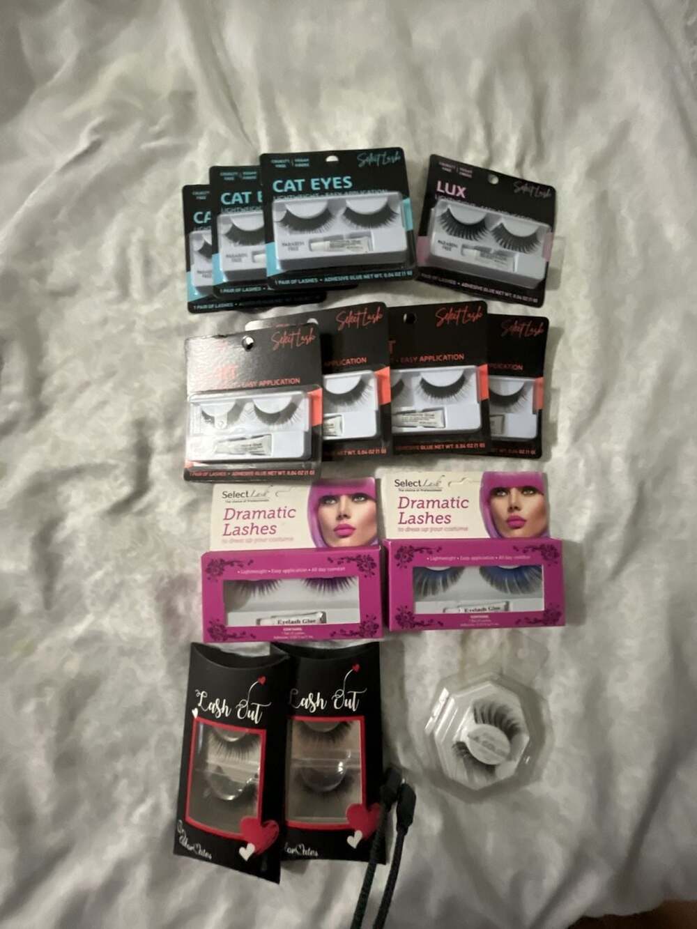 Bulk Lot of Assorted False Eyelashes